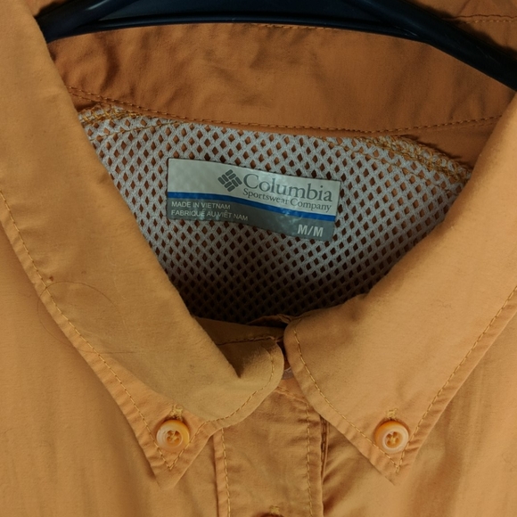 Columbia orange size medium sport shirt - Picture 3 of 5